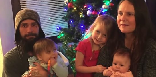 They returned to the bus, where they told the family they could stay in the house -- which they'd furnished, stocked with food and even filled with toys -- rent free until they could get back on their feet.