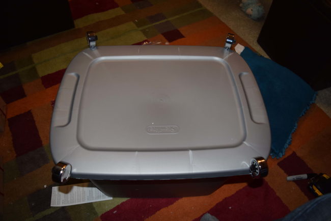 ...Which was then locked with four combination locks. But how would his sister be able to get the combinations?