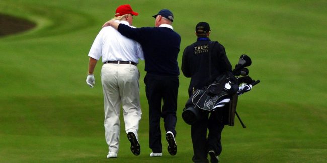 The total number of times Obama played golf during his eight-year presidency is 306. Trump has visited golf clubs 88 times since his inauguration, with evidence of playing golf on at least 43 visits -- costing taxpayers at least $42 million. In his first year as president, Obama golfed 28 times.
