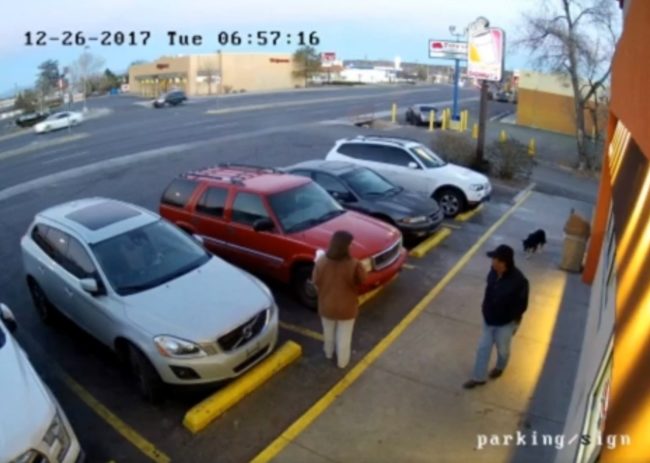 He then walked into the establishment without the dog and ordered a cup of coffee.