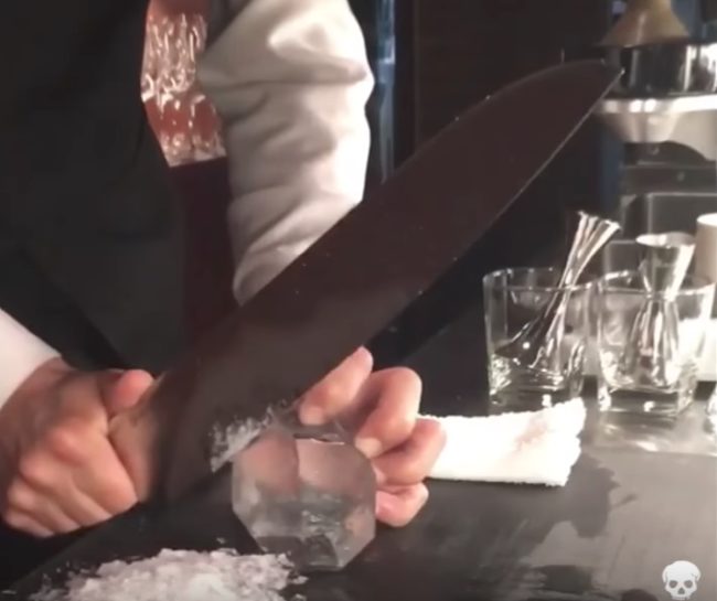 It requires precision and careful knife work, so you probably shouldn't try this at home, but it's so satisfying to watch.