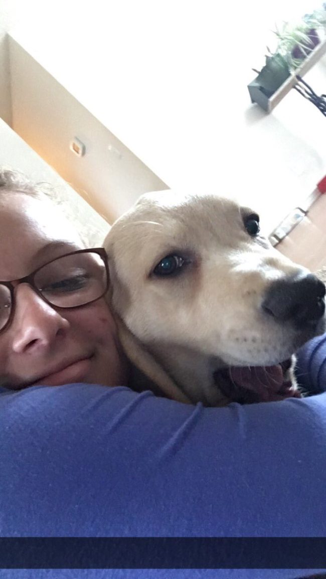 Last year Gabriella was dealt a shocking blow when her canine companion Jax was laid to rest.