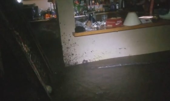 It didn't take long for the mud to come pouring into his parents' home.