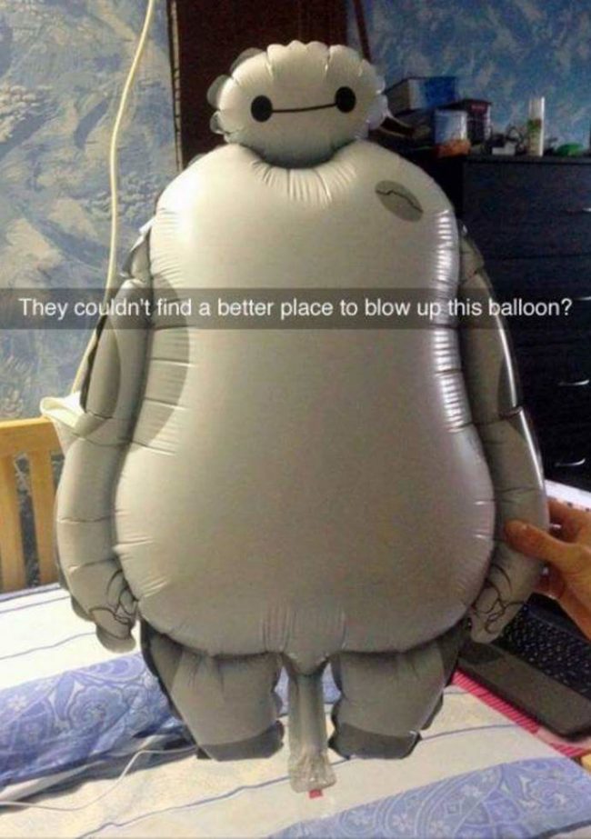 This balloon gets excited a little too easily.