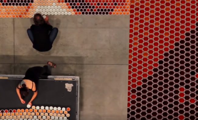 It took them 62 hours to put together the final image, which covered 3,600 square feet.