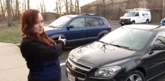 But just two days after receiving the spot closer to her door, Brady found another car parked there without a handicap placard or plate. She says she left a note explaining to the driver that this wasn't okay. The note she got in return was completely uncalled for.