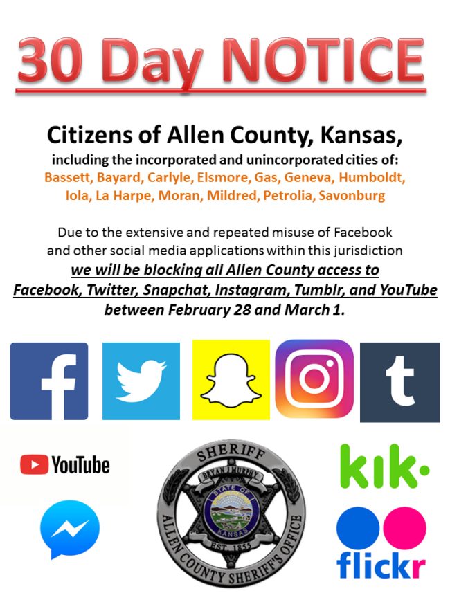 In what they thought was an obvious prank, the department wrote that they'd be blocking access to a number of social media sites between February 28 and March 1 this year. By now, you've probably already caught it.