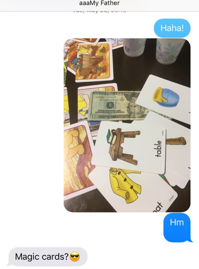 Here are more of dad's sneaky moves: 