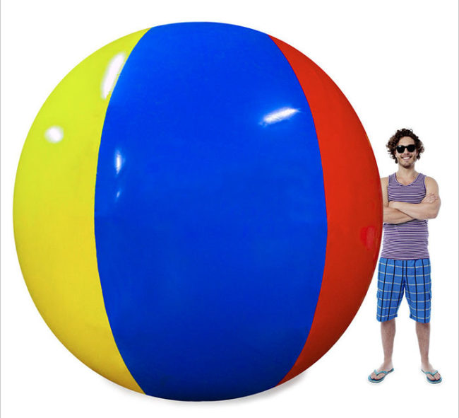 I'm not exactly sure why you'd want a 12-foot tall beach ball, but according to the reviews on Amazon people are willing to dish out nearly $100 for the inflatable plaything.