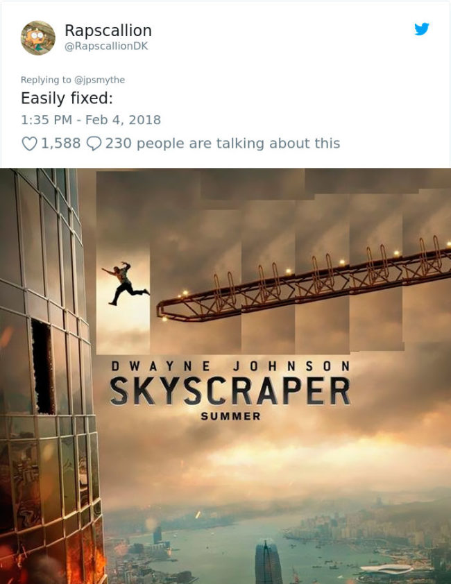 And when all else failed, other Twitter Trolls took to Photoshop to create their own spoofs on the film's poster.