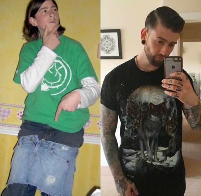 "14 to 26. I was so proud of that 'mustache.'"