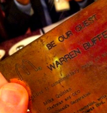 If you're lucky enough to have one of these, you can save yourself a few bucks if you ever want to stop for a quick lunch at America's favorite fast food joint. The irony here is that mostly rich people get them.