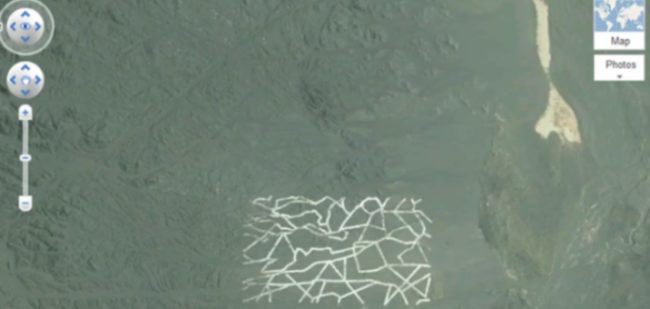 These creepy lines found in China&rsquo;s Gobi Desert have caused a lot of speculation. Some say that this is most likely a Yagi antenna array, which is used to track weather for atmospheric research.