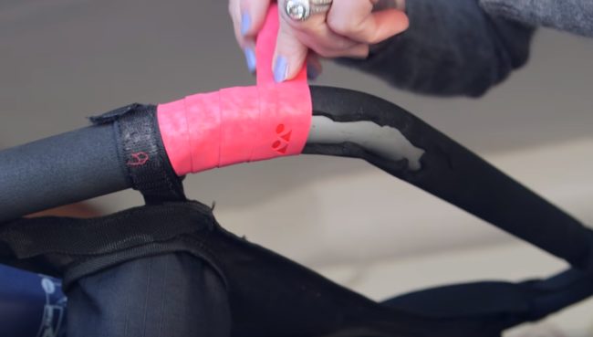 Fix tears on your stroller's handle with Tennis Grip.