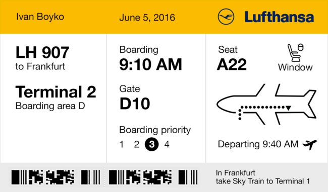 Pictures Of Your Boarding Pass