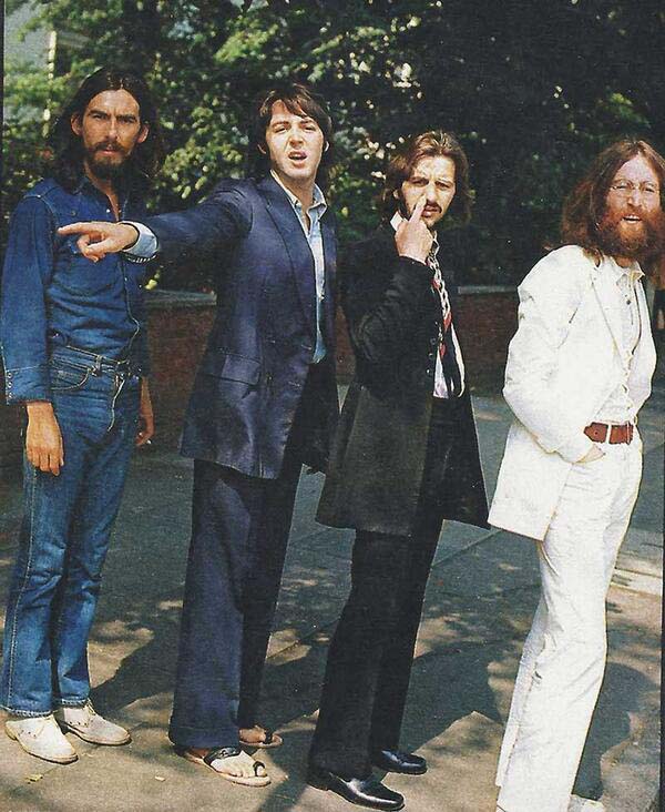 3.) The Beatles before their iconic Abbey Road shot.