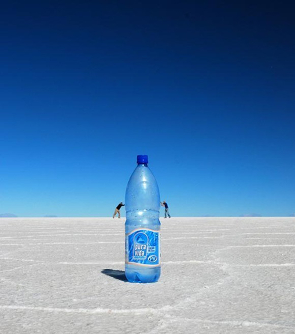 4.) When you go to a big desert, you need a big bottle of water.