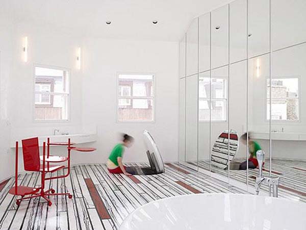 17.) What? Just a hole in the floor...