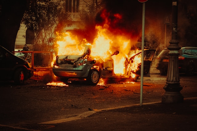 car fire